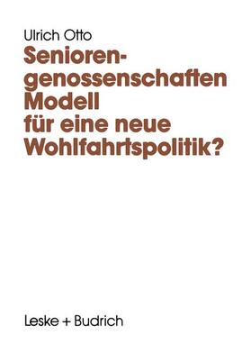 Seniorengenossenschaften | Buch | 978-3-322-95791-7 | sack.de