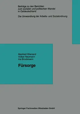 Fürsorge | Buch | 978-3-322-95795-5 | www.sack.de