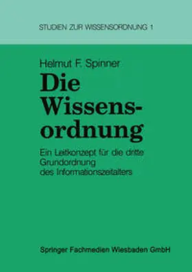 Spinner | Die Wissensordnung | E-Book | www.sack.de
