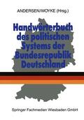 Woyke / Andersen |  Handwörterbuch des politischen Systems der Bundesrepublik Deutschland | Buch |  Sack Fachmedien