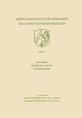 Braubach |  Der Weg zum 20. Juli 1944 | Buch |  Sack Fachmedien