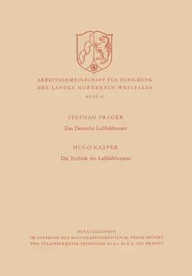 Prager |  Das deutsche Luftbildwesen / Die Technik des Luftbildwesens | Buch |  Sack Fachmedien