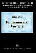 Nowak |  Nowak, R: Finanzmarkt New York | Buch |  Sack Fachmedien