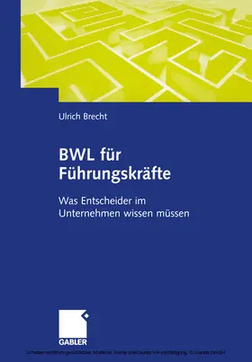 Brecht |  BWL für Führungskräfte | eBook | Sack Fachmedien