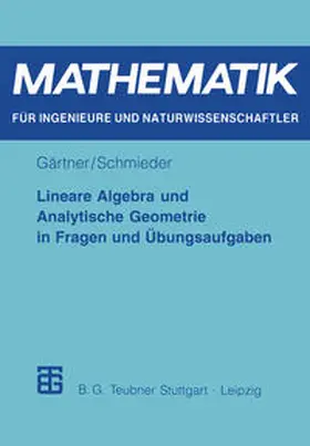Schmieder |  Lineare Algebra und Analytische Geometrie in Fragen und Übungsaufgaben | eBook | Sack Fachmedien