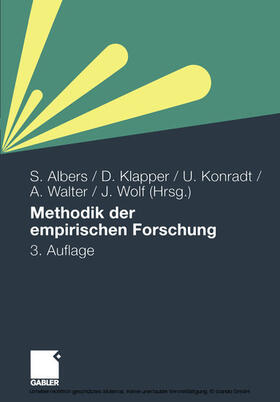 Albers / Klapper / Konradt | Methodik der empirischen Forschung | E-Book | sack.de