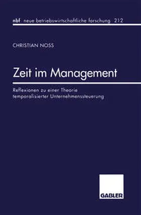 Noss | Zeit im Management | E-Book | sack.de