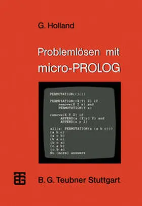 Holland | Problemlösen mit micro-PROLOG | E-Book | sack.de