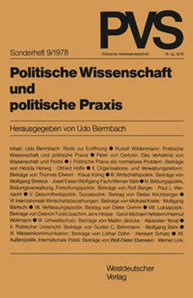 Bermbach |  Politische Wissenschaft und politische Praxis | eBook | Sack Fachmedien