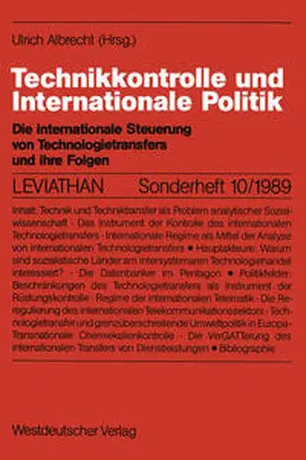 Albrecht | Technikkontrolle und Internationale Politik | E-Book | sack.de