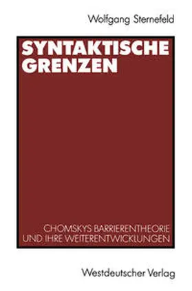 Sternefeld |  Syntaktische Grenzen | eBook | Sack Fachmedien