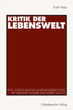 Kritik der Lebenswelt | E-Book | www.sack.de