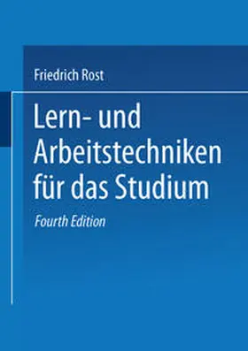 Rost |  Lern- und Arbeitstechniken für das Studium | eBook | Sack Fachmedien