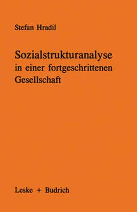 Sozialstrukturanalyse in einer fortgeschrittenen Gesellschaft | E-Book | www.sack.de