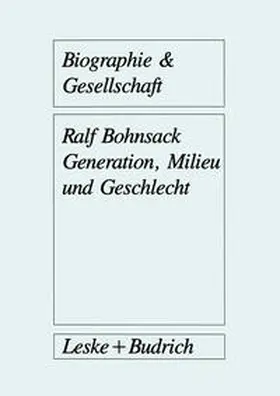 Generation, Milieu und Geschlecht | E-Book | www.sack.de