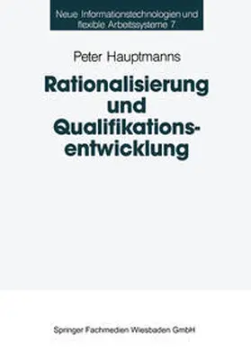  Rationalisierung und Qualifikationsentwicklung | eBook | Sack Fachmedien
