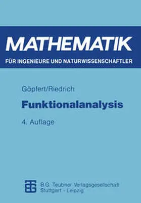 Göpfert / Riedrich |  Funktionalanalysis | eBook | Sack Fachmedien