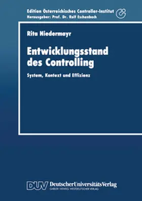  Entwicklungsstand des Controlling | eBook | Sack Fachmedien