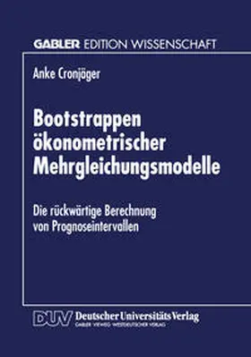 Bootstrappen ökonometrischer Mehrgleichungsmodelle | E-Book | www.sack.de