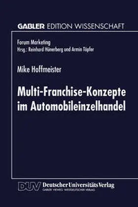 Hoffmeister |  Multi-Franchise-Konzepte im Automobileinzelhandel | eBook | Sack Fachmedien