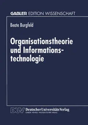  Organisationstheorie und Informationstechnologie | eBook | Sack Fachmedien