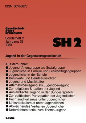 Schäfers | Jugend in der Gegenwartsgesellschaft | Buch | 978-3-322-97914-8 | sack.de