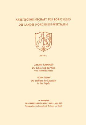 Lampariello | Lampariello, G: Leben und das Werk von Heinrich Hertz / Das | Buch | 978-3-322-98157-8 | sack.de