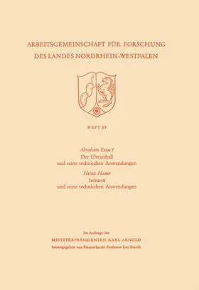 Esau |  Der Ultraschall und seine technischen Anwendungen / Infrarot und seine technischen Anwendungen | Buch |  Sack Fachmedien