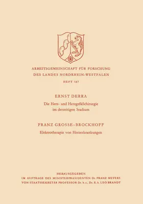 Derra |  Die Herz- und Herzgefäßchirurgie im derzeitigen Stadium. Elektrotherapie von Herzerkrankungen | Buch |  Sack Fachmedien