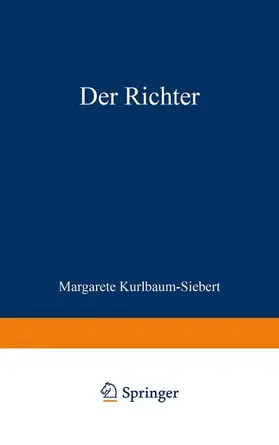 Kurlbaum-Siebert |  Der Richter | Buch |  Sack Fachmedien