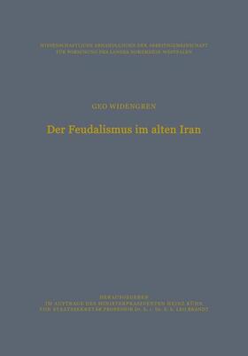 Widengren |  Widengren, G: Feudalismus im alten Iran | Buch |  Sack Fachmedien