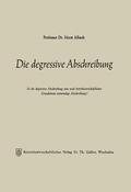 Albach |  Die degressive Abschreibung | Buch |  Sack Fachmedien