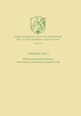 Kraus |  Die Gemeinde und ihr Territorium | Buch |  Sack Fachmedien