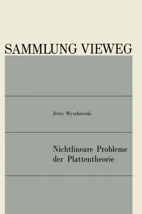 Myszkowski |  Nichtlineare Probleme der Plattentheorie | Buch |  Sack Fachmedien
