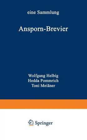 Helbig / Pommrich | Ansporn-Brevier | Buch | 978-3-322-98468-5 | www.sack.de