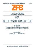 Albach |  Albach, H: Meilensteine der Betriebswirtschaftslehre | Buch |  Sack Fachmedien