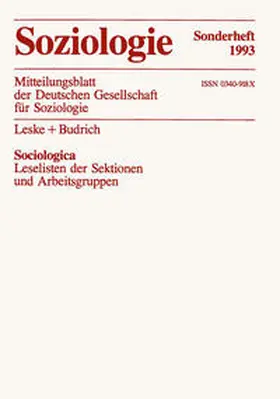 Schäfers | Sociologica | E-Book | www.sack.de