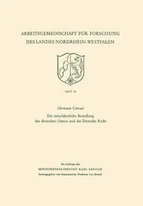 Conrad |  Die mittelalterliche Besiedlung des deutschen Ostens und das Deutsche Recht | eBook | Sack Fachmedien