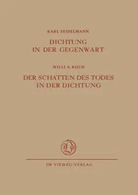 Seidelmann |  Dichtung in der Gegenwart. Der Schatten des Todes in der Dichtung | eBook | Sack Fachmedien