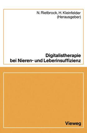 Rietbrock | Digitalistherapie bei Nieren- und Leberinsuffizienz | Buch | sack.de