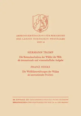 Tromp | Die Bestandsaufnahme der Wälder der Welt als internationale und wissenschaftliche Aufgabe | E-Book | www.sack.de