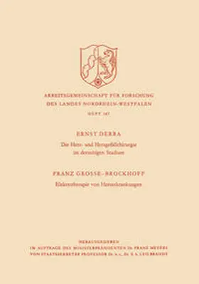 Derra |  Die Herz- und Herzgefäßchirurgie im derzeitigen Stadium. Elektrotherapie von Herzerkrankungen | eBook | Sack Fachmedien