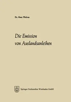 Wielens | Die Emission von Auslandsanleihen | E-Book | www.sack.de