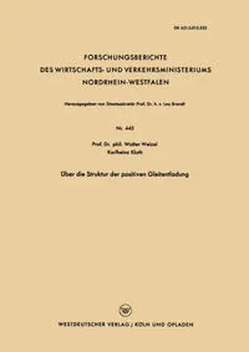 Weizel |  Über die Struktur der positiven Gleitentladung | eBook | Sack Fachmedien