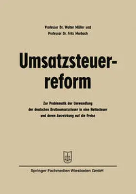 Müller |  Umsatzsteuerreform | eBook | Sack Fachmedien