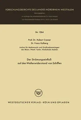 Cremer | Der Strömungseinfluß auf den Wellenwiderstand von Schiffen | E-Book | www.sack.de