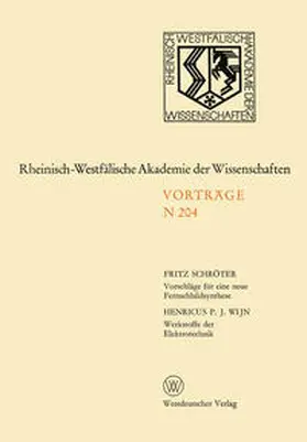 Schröter | Vorschläge für eine neue Fernsehbildsynthese | E-Book | www.sack.de