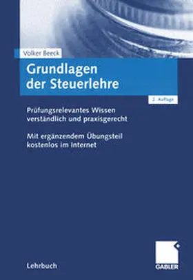 Beeck |  Grundlagen der Steuerlehre | eBook | Sack Fachmedien