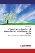 Kayumi |  Critical Investigation of Mutual Fund Investments in India | Buch |  Sack Fachmedien