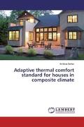 Sarkar |  Adaptive thermal comfort standard for houses in composite climate | Buch |  Sack Fachmedien